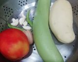 A picture of step 1 of Thai Eggplant in Indian way😃.