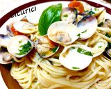 Pas rețetă Spaghetti cu vongole și roșii cherry 4 fotografie