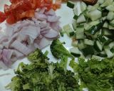 A picture of step 2 of Mix Veg Healthy salad.