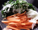 Foto del paso 5 de la receta: Vegetales🥕🍆🌰🌿 y espaguetis🥗 con rica salsa...🙄🤨🤔