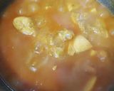 A picture of step 3 of Alo chicken curry.