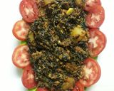 A picture of step 3 of Methi aloo sabzi.