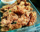 A picture of step 6 of Zinger finger chatkharaydar masalydar.
