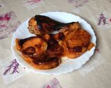 BBQ csirkecomb édesburgonya ágyon recept fázis 5 fotója