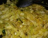 A picture of step 3 of Cabbage sabji.