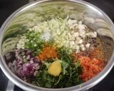 A picture of step 4 of Palak and broken wheat khichdi.