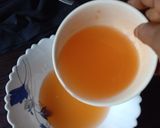 ஆரஞ்சு செம்பருத்தி ஜூஸ் (Orange, Hibiscus, Honey Ginger juice recipe in tamil) ரெசிபி ஸ்டேப் 4 புகைப்படம்