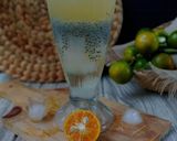 Foto langkah ke 4 dari resep Es Jeruk Cui nata de Coco + selasih.