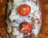 Foto del paso 5 de la receta: Berenjenas gratinadas rellenas con carne picada