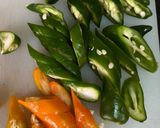 Foto langkah ke 4 dari resep Tempe Cumi Asin Kecap Cabe Hejo.