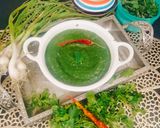 A picture of step 4 of Spicy Green Garli coriander chutney (Teekhi chutney).