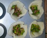 Foto del paso 3 de la receta: Mini cesta de beicon y Crêpes en salsa de queso de cabra