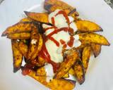 Seasoned baked potato wedges recipe step 7 photo