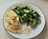 魩魚XO醬炒秋葵的食譜步驟2照片