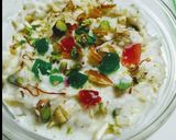 A picture of step 3 of Tutti frutti dry fruits shreekhand.