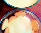 A picture of step 3 of Caramel Cream Biscuits Dessert 😍🤩.