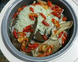 Foto langkah ke 4 dari resep Nasi liwet ijo super hot.