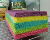 Foto langkah ke 4 dari resep Resep Rainbow Cake Ekonomis.