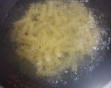 A picture of step 1 of Mayonnaise baked and non baked pasta.
