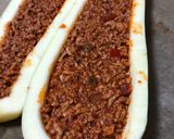 Bolognais cukkini hajó recept fázis 2 fotója