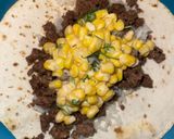 A picture of step 2 of Elote corn dip 🌽.