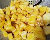 A picture of step 1 of Jeera aloo.