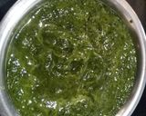 A picture of step 2 of Palak and baby corn curry.