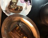 A picture of step 17 of Eggless Chocolate marble cake.