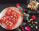 A picture of step 8 of Karachi Halwa/jelly halwa.