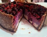 Nyers vegán áfonyás "sajttorta" recept fázis 4 fotója