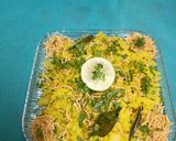 A picture of step 7 of Kanda, Batata Poha with Aloo Bhujia Sev.