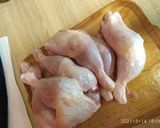Egész csirkecombfilé rizibizivel és párolt zöldséggel recept fázis 2 fotója