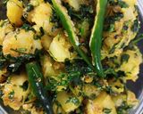 A picture of step 4 of Spicy Aloo Methi Sabzi.