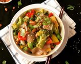 A picture of step 5 of Kung Pao Vegetables.