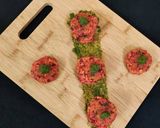 A picture of step 3 of Khichdi Tikki.
