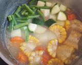 Hình bước làm 2 của món Canh rau thập cẩm