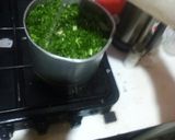 A picture of step 4 of Steamed spinach.