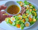 Hình bước làm 4 của món SALAD cá ngừ hộp sốt dầu giấm