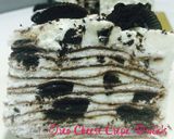 Foto langkah ke 8 dari resep Oreo Cheese Crepe Cake (mini).