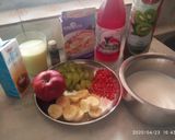 A picture of step 1 of Fruit custard.