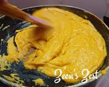 A picture of step 4 of Badam Halwa.