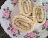 Foto langkah ke 7 dari resep Swiss roll cheesecake (gluten-free & 2 telur).