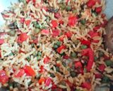 A picture of step 3 of Puffed rice Upma.