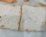 A picture of step 1 of Veg mayo sandwich.