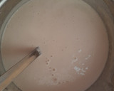 A picture of step 2 of Jini dosa with sambhar.
