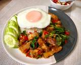 กะเพราหมูสามชั้นคั่ว วิธีทำสูตร 3 รูป