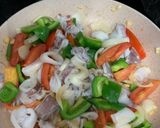 Hình bước làm 3 của món Mực xào sate