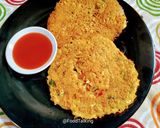 A picture of step 5 of Oats, Veggies Pancakes (no onion and garlic).