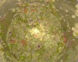 A picture of step 2 of Hare choliya and garlic chutney.