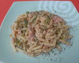 Foto del paso 18 de la receta Macarrones con espárragos trigueros, york y salsa parmesano